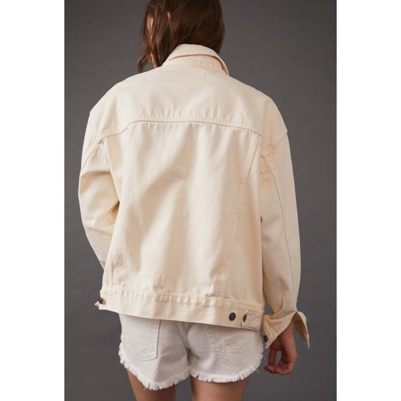 Free People Jolene Trucker Jacket / Ecru - Picture 4 of 14